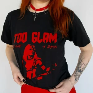 Camiseta Too Glam to Give a Damn